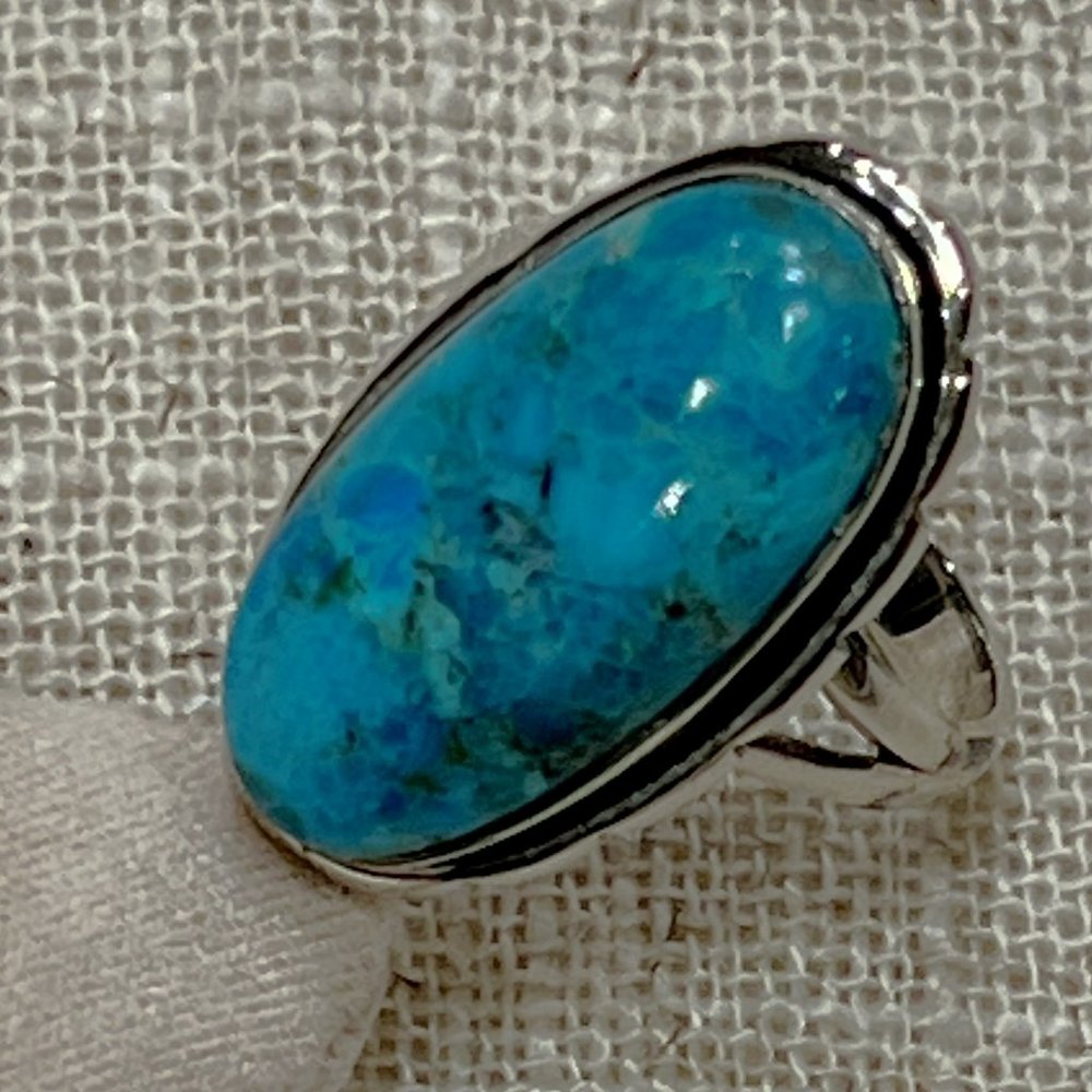 Turquoise Ring in Sterling Silver - Picture 2 of 5